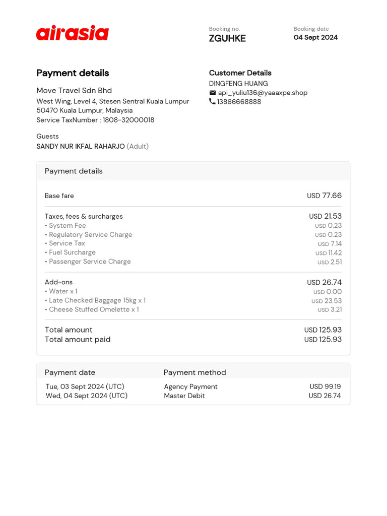 Print tax invoice airasia make a printable receipt invoice t