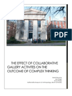 The Effect of Collaborative Gallery Activites on the Outcome of Complex Thinking