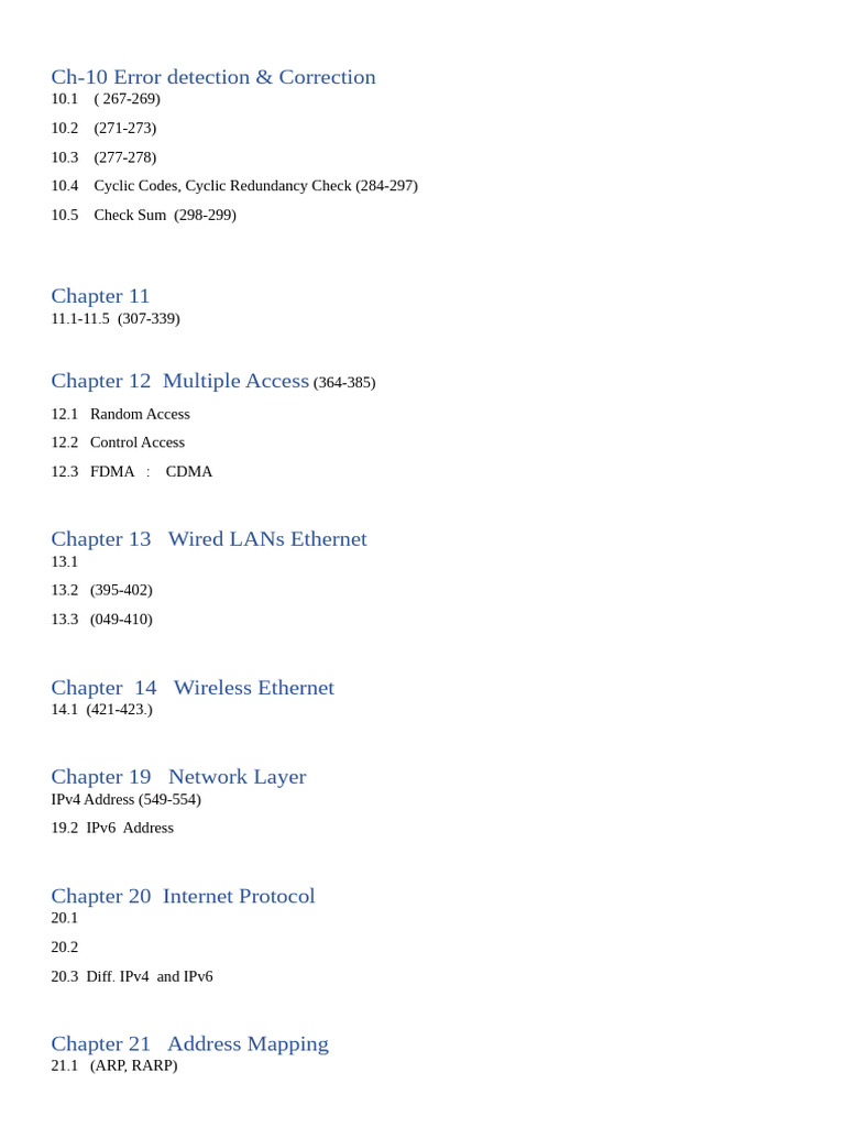 CN End Sem Syllabus | PDF