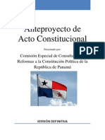 Antepproyecto Constitucional