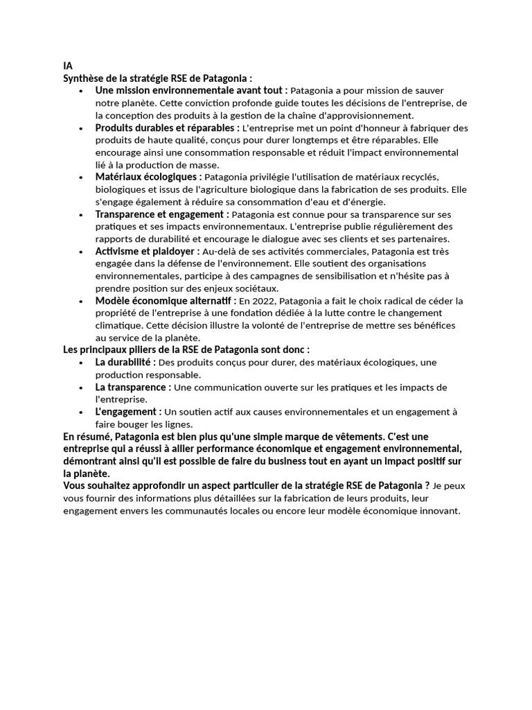 Stratégie RSE et KPI de Danone | PDF | Responsabilité sociétale des ...