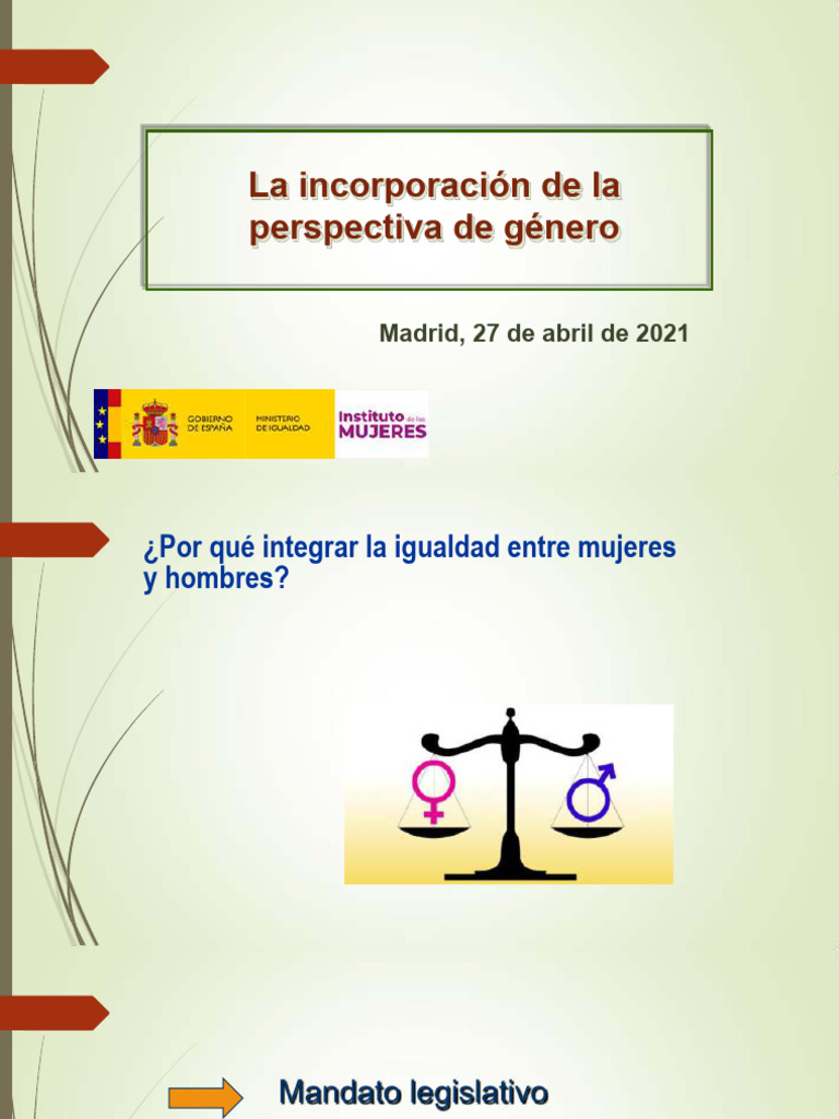 Políticas de Igualdad de Género en España | PDF | Sexismo | Estudios de ...
