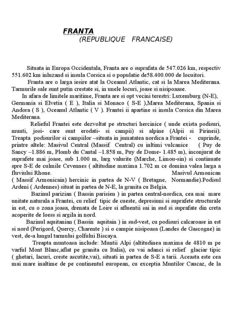 Referat Franta