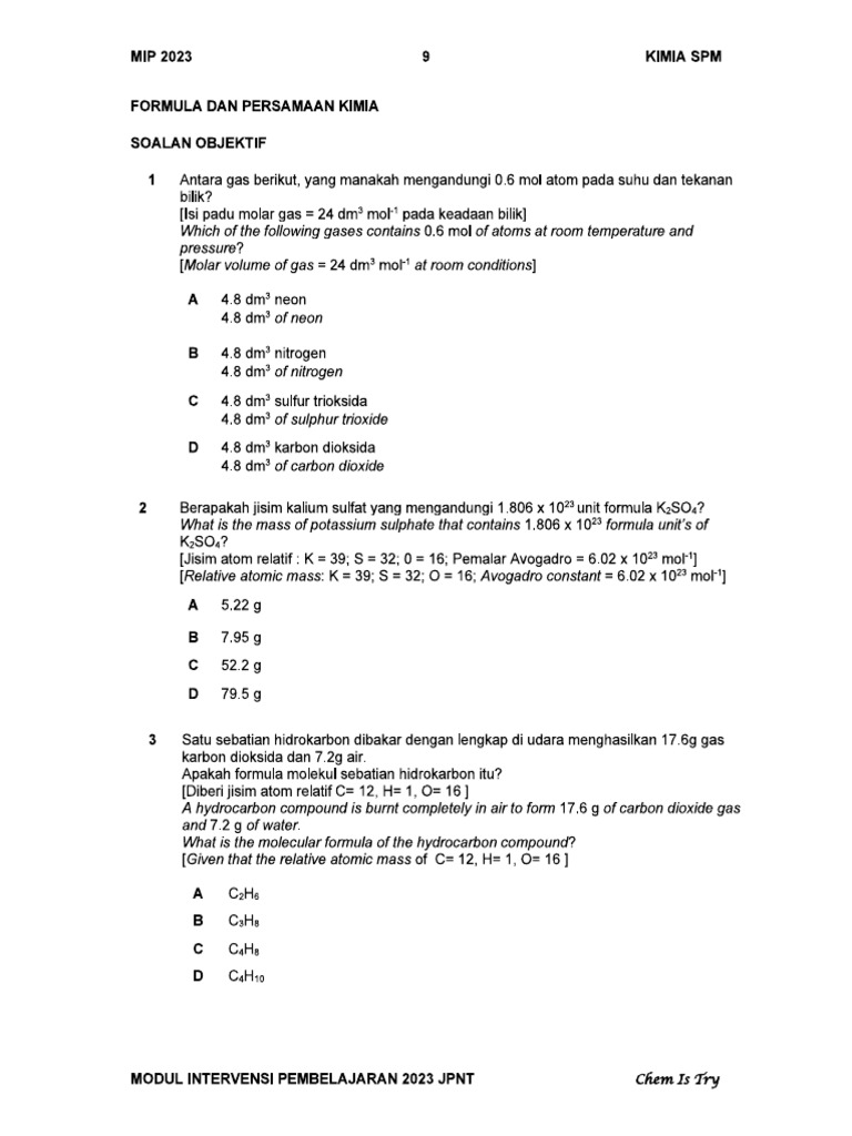 Latihan Bab 3 Ting 4 Pdf