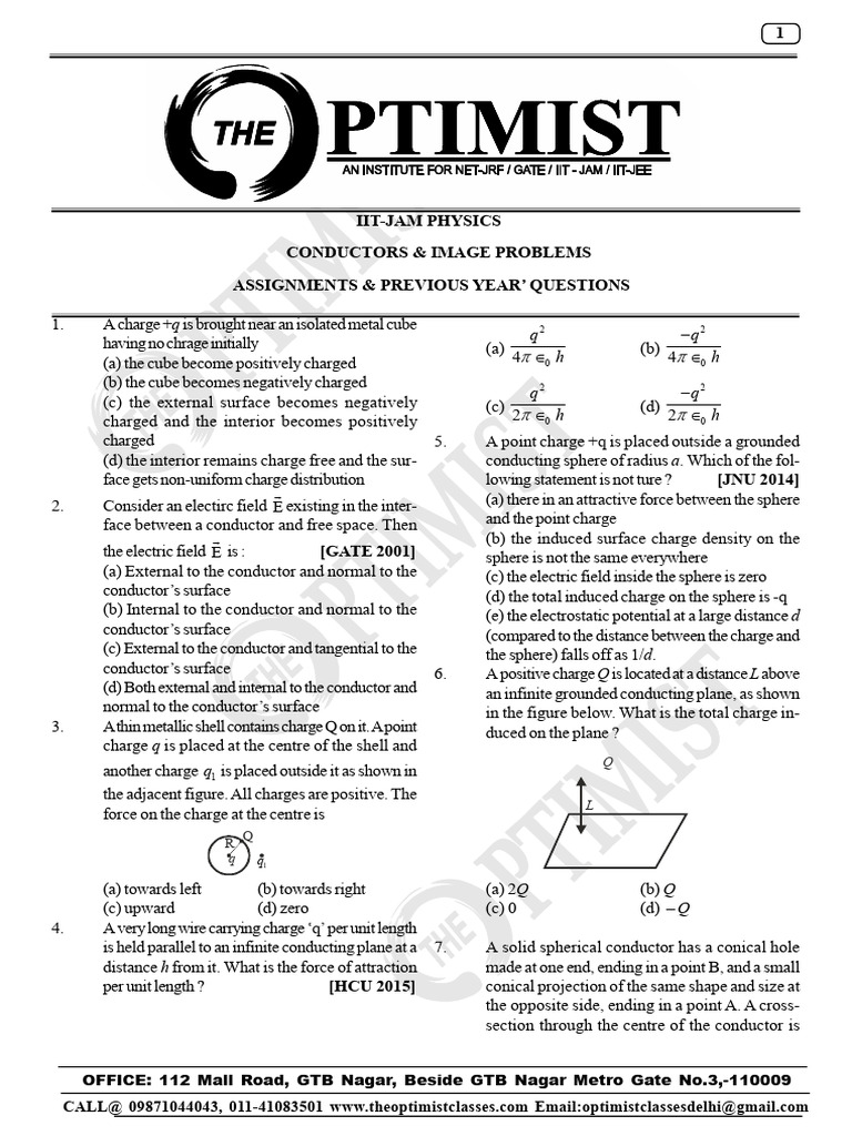 025800a83891e-Conductors & Image Problems | PDF | Electric Field | Sphere