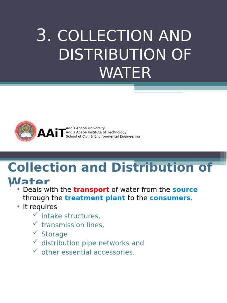 Water Collection and Distribution Systems | PDF | Valve | Pipe (Fluid ...