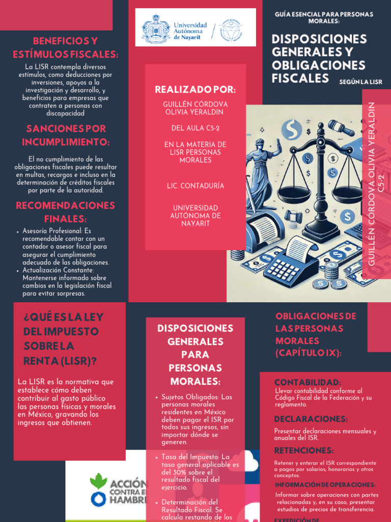 Obligaciones Fiscales y Beneficios LISR | PDF | Impuesto sobre la renta ...