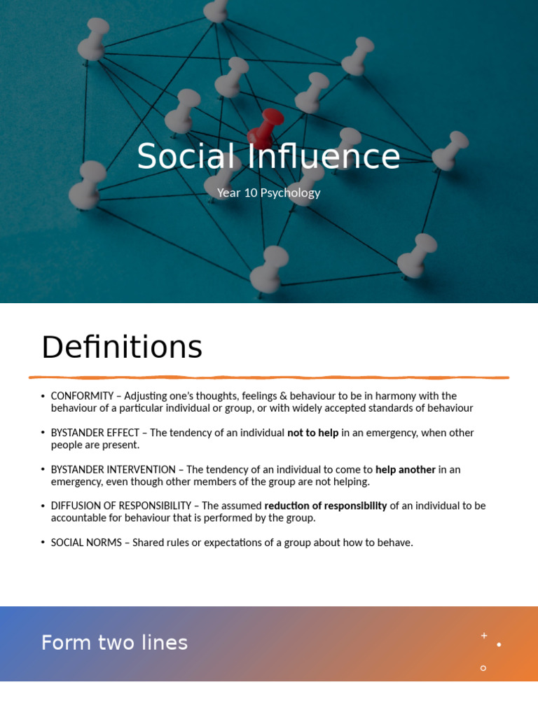 Social Influence YR10 | PDF | Conformity | Psychological Concepts