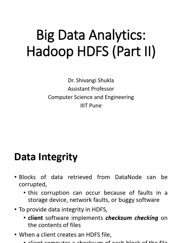 Hdfs Part 2 | PDF | Apache Hadoop | Computer File