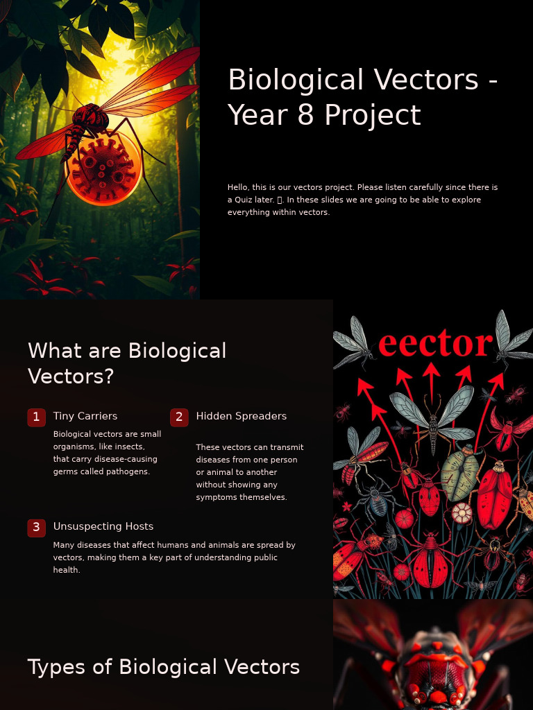 Biological Vectors Year 8 Projectv | PDF | Microbiology | Immunology