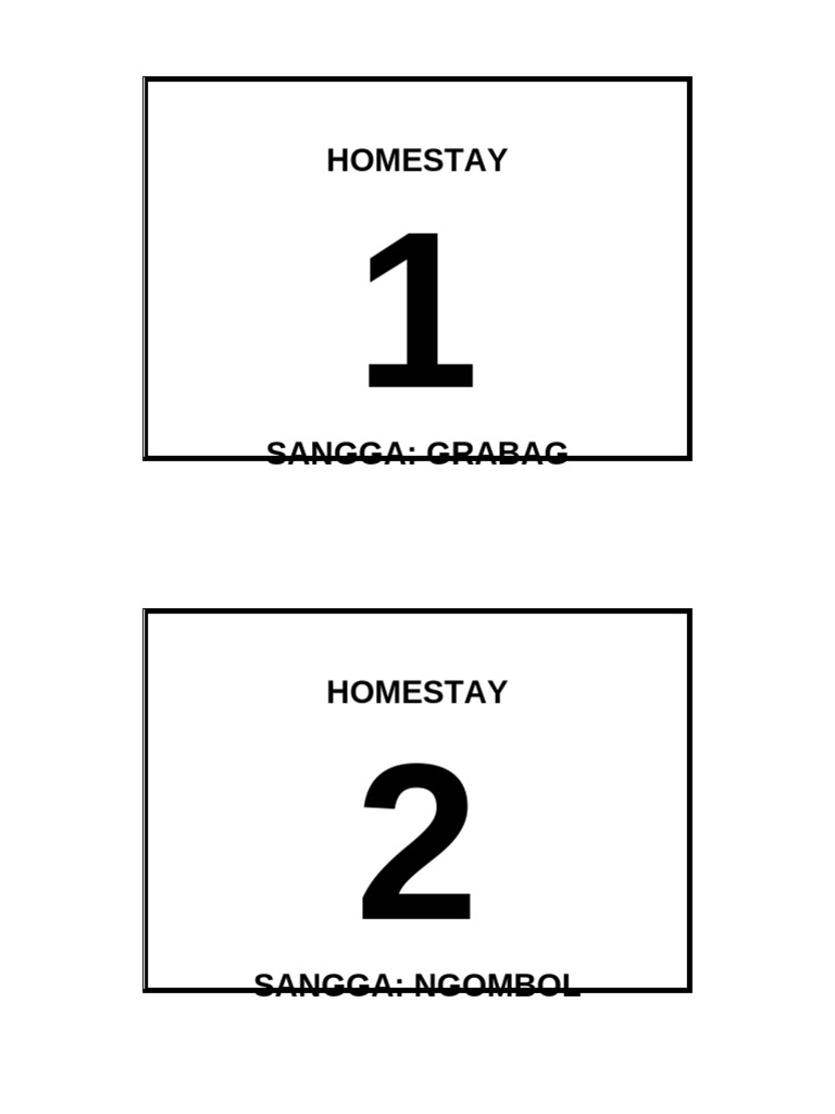 Homestay | PDF