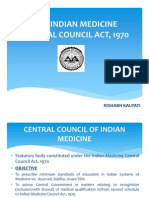 The Indian Medicine Central Council Act, 1970