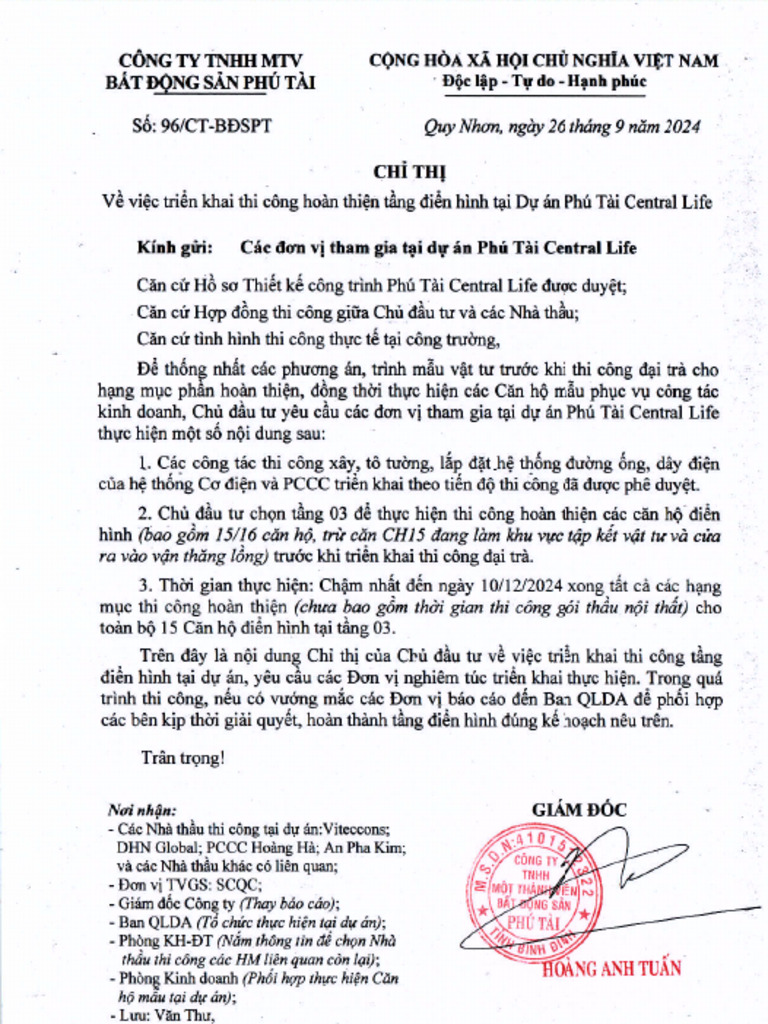 CT-96 BDSPT Thi Cong Tang Dien Hinh | PDF