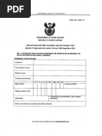 Dha-529 South Africa Citizenship Form | PDF