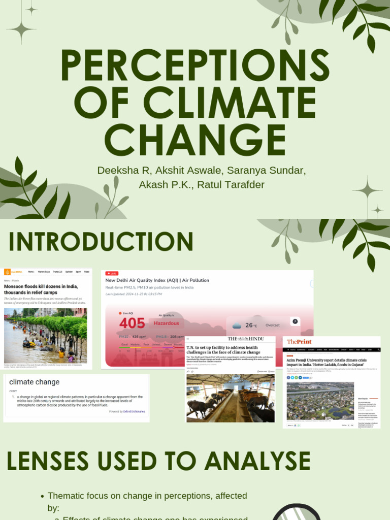 Group2 Perceptions of Climate Change | PDF | Climate Change ...