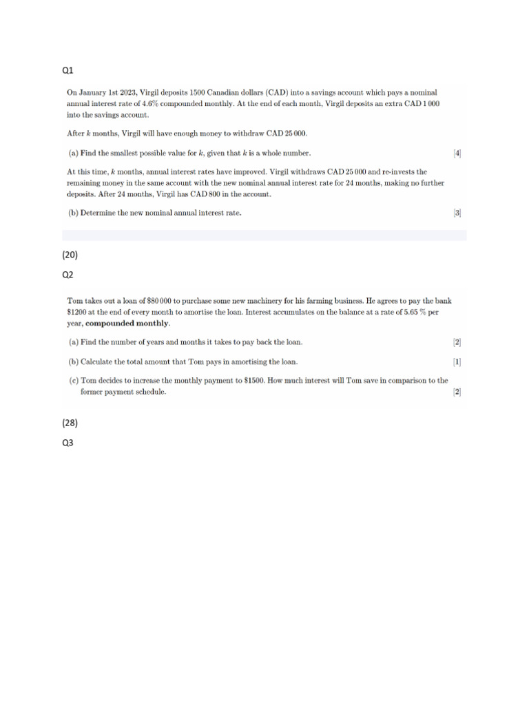 Financial Math Practice | PDF