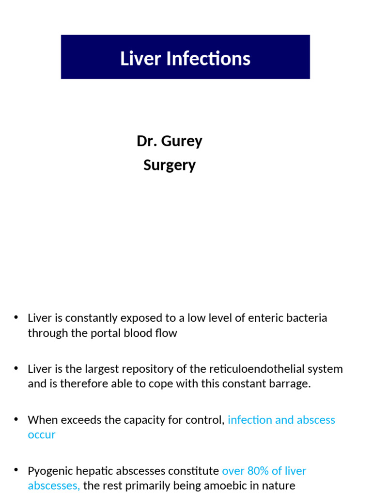 Liver Infections | PDF | Liver | Diseases And Disorders