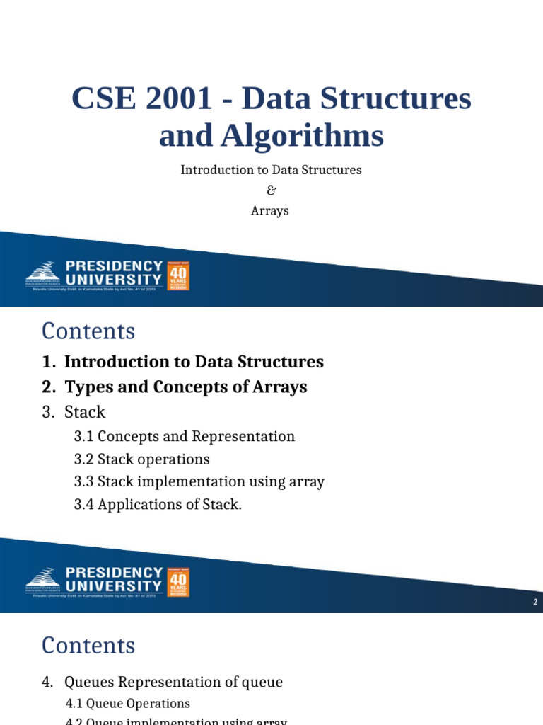Data Structures and Algorithms Overview | PDF | Data Type | Queue ...