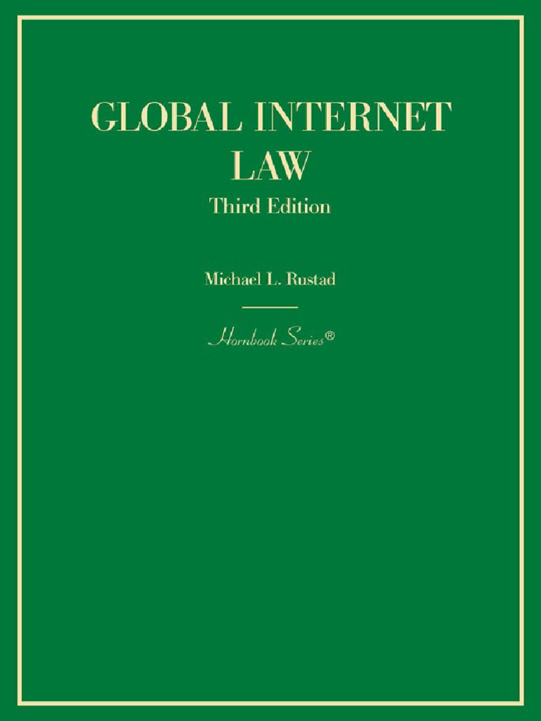 OceanofPDF - Com Global Internet Law - Michael L Rustad | PDF | Digital  Millennium Copyright Act | Negligence