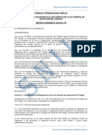 Ds 004-2011-TR Modifica Ley de Inspecciones Del Trabajo