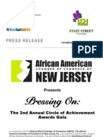 The African American Chamber of Commerce of New Jersey Presents... The 2nd Annual Circle of Achievement Awards Gala