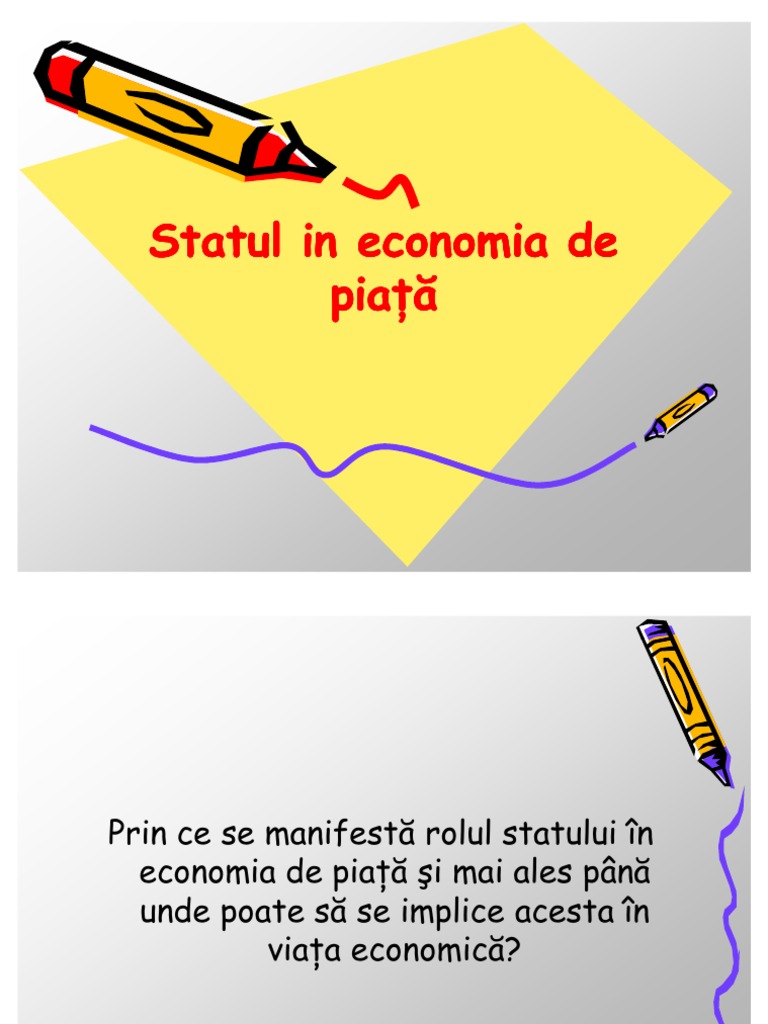 Rolul Statului in Economia de Piata PDF