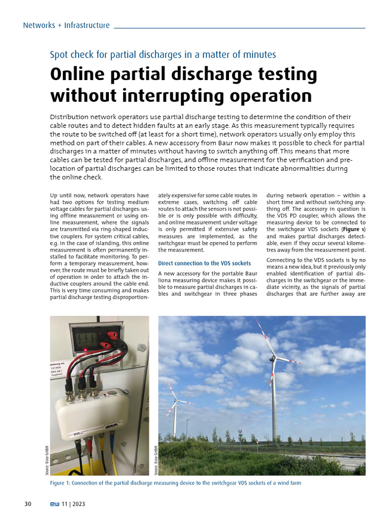 Online Partial Discharge Testing Solution | PDF | Metrology ...