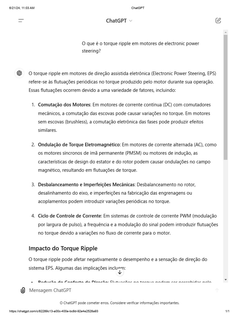 Entendendo o Torque Ripple em EPS | PDF