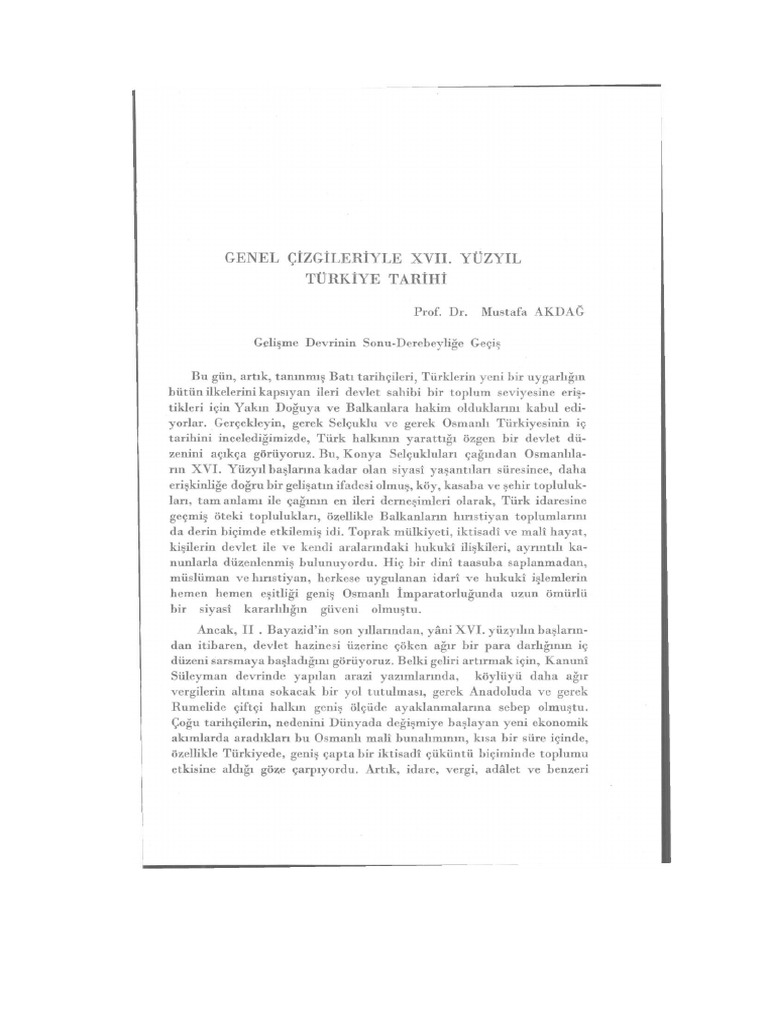 Türkiye Tarihi 1 | PDF