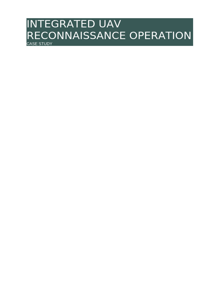 UAV Recon for Military Leaders | PDF | Reconnaissance | Unmanned Aerial ...