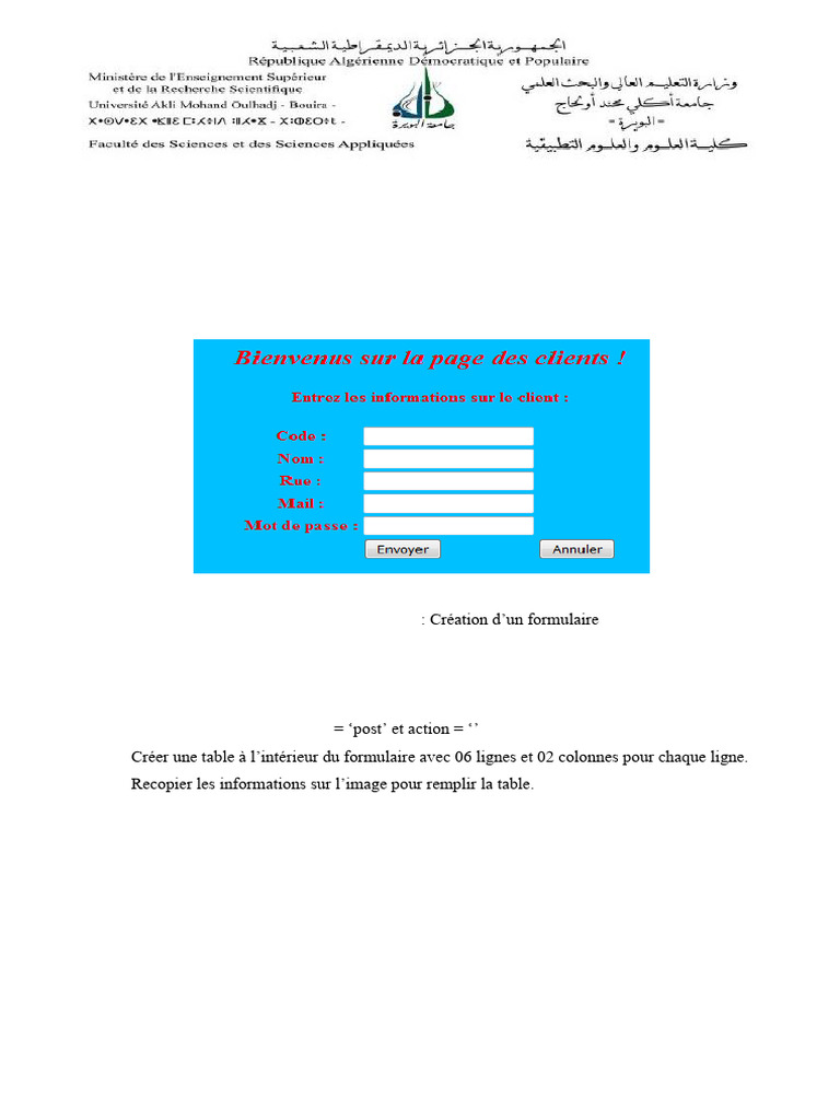 Création de Formulaires HTML | PDF