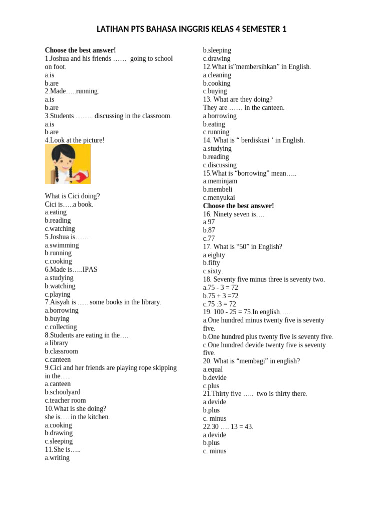 Bahasa Inggris Kelas 4 Pdf Restaurants Room