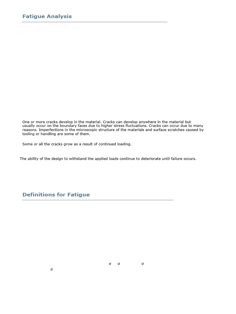 6 Fatigue Analysis Pdf Fatigue Material Strength Of Materials
