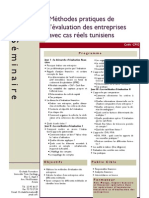 CF - 02 - Méthodes Et Pratiques D'évaluation Financière