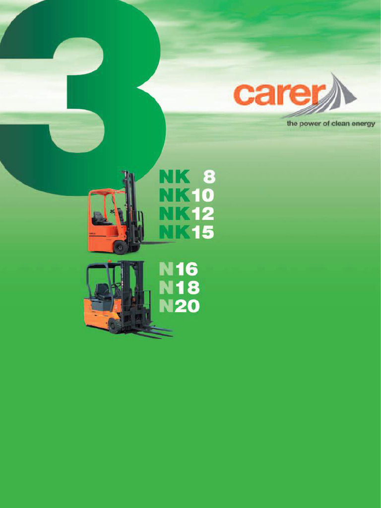 Carer N NK series Forklift Brochure | PDF | Gear | Brake