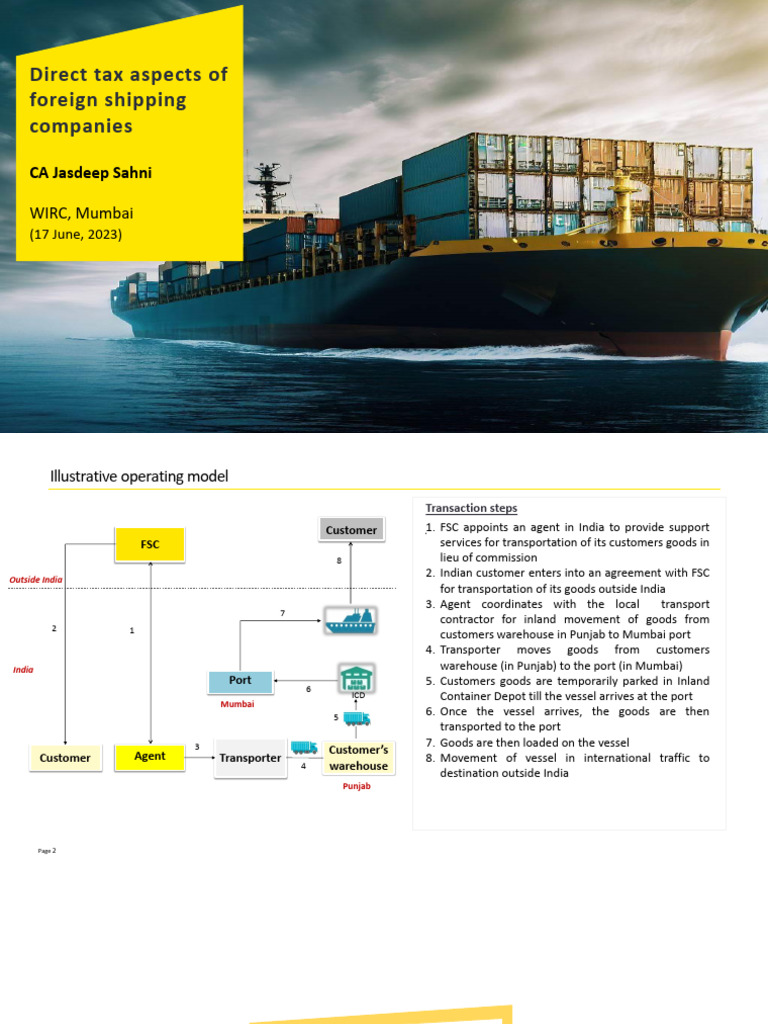 Taxation Foreign Shipping | PDF | Tax Treaty | Bill Of Lading