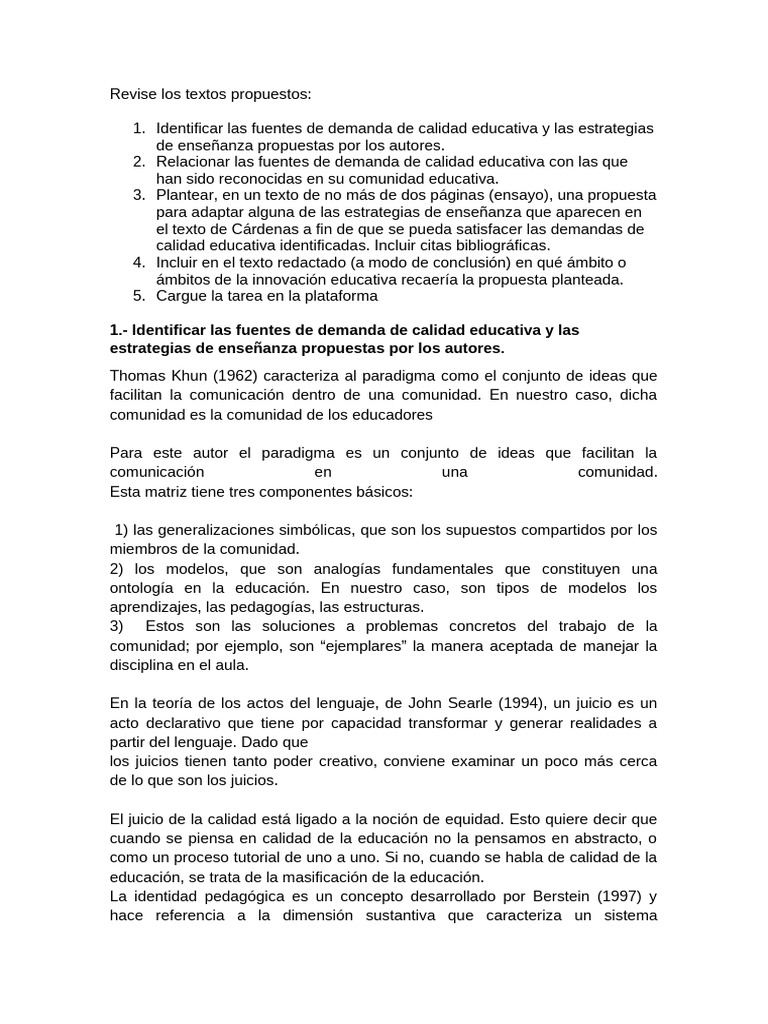 Tarea Modulo 1 Pdf Aprendizaje Enseñando