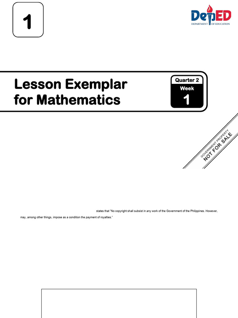 LE - Math 1 - Q2 - Week 1 - v.3 - For-Sign-Off | PDF | Length | Distance