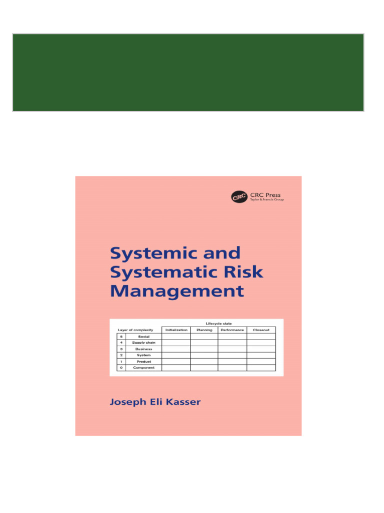 Immediate download systemic and systematic risk management ebooks 2024