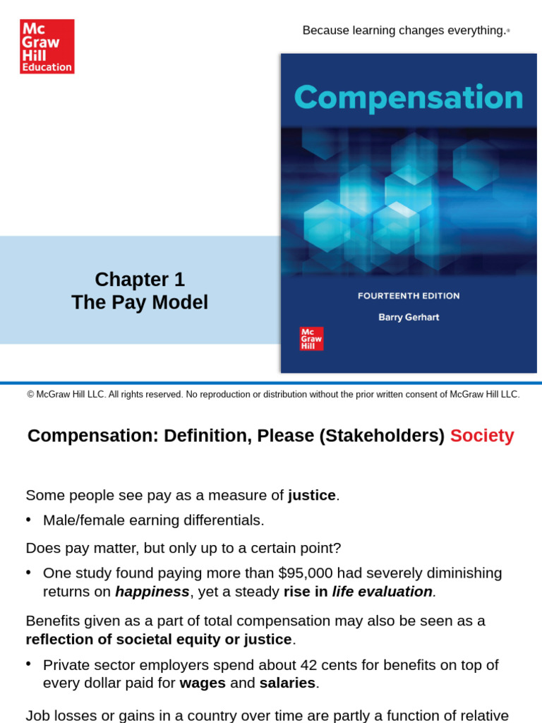 Topic 1 - The Pay Model | PDF | Cost Of Living | Employment