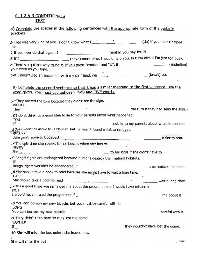 Conditionals | PDF