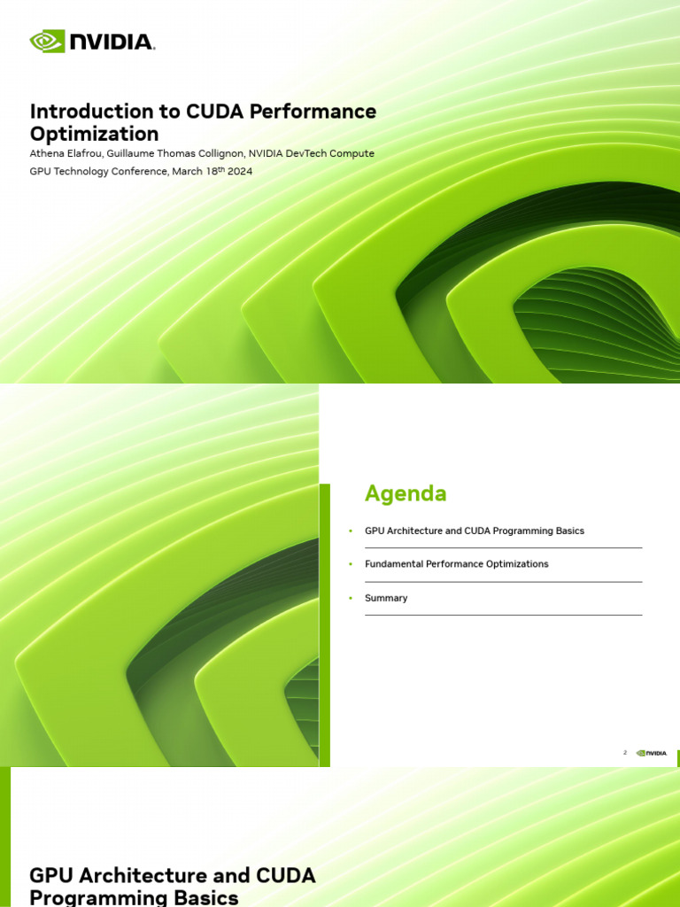 CUDA Performance Optimization Insights | PDF | Operating System ...
