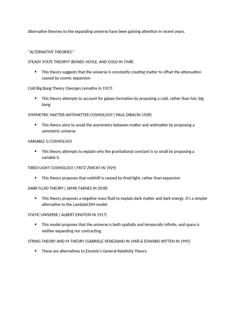 Astronomy 101 Pdf Physical Cosmology Universe