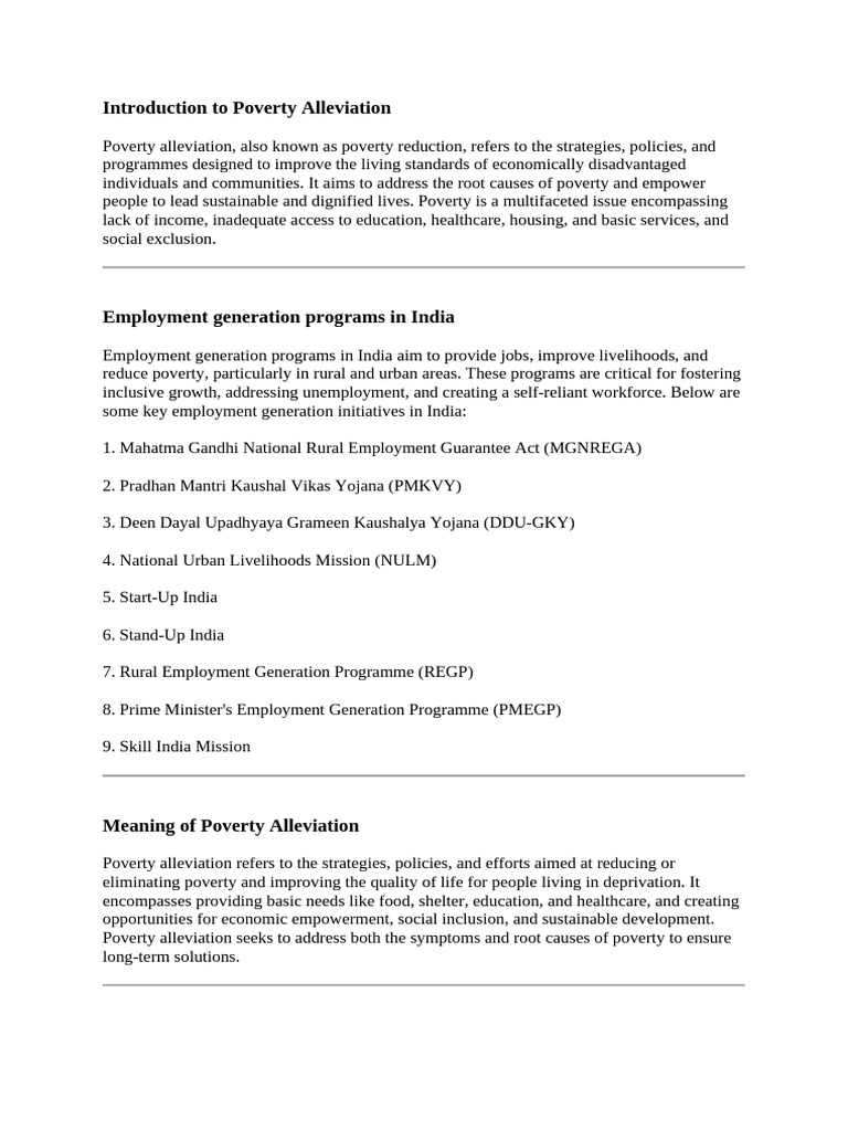 Poverty Alleviation | PDF | Poverty Reduction | Poverty