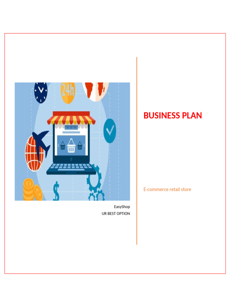 EasyShop E-commerce Business Plan | PDF | E Commerce | Retail