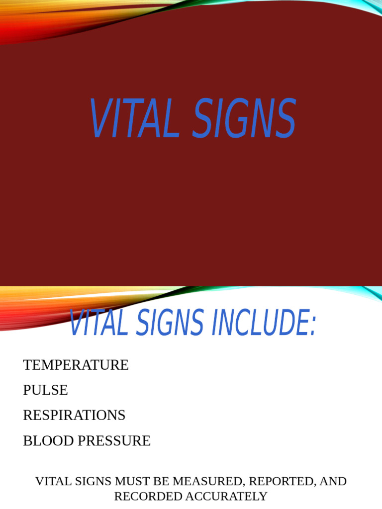 Vital Signs | PDF | Blood Pressure | Pulse