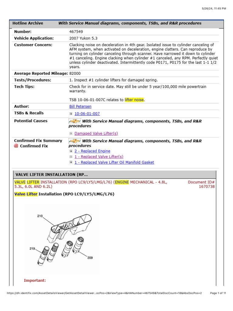 Lifter Pdf Chevrolet Industries
