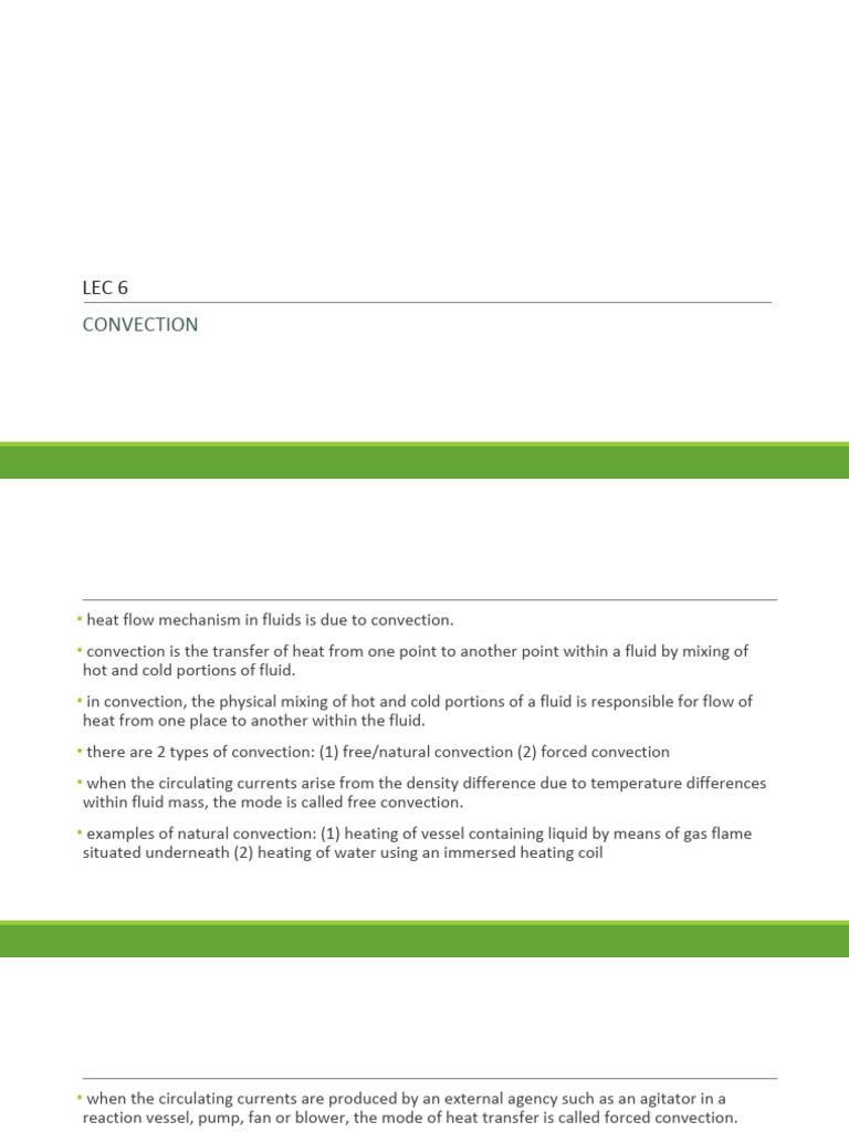 CONVECTION | PDF | Convection | Heat Transfer