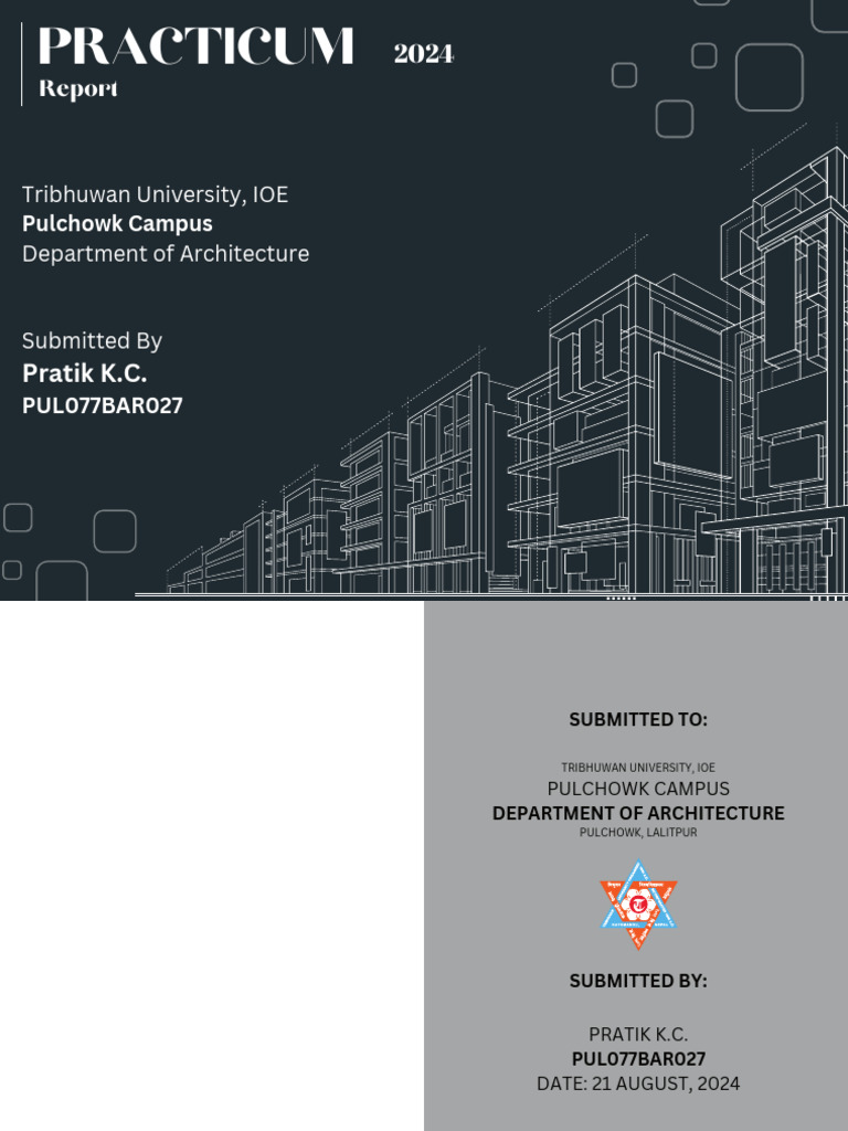 Internship Report: Pratik K.C. Architecture | PDF | Temple | Architect