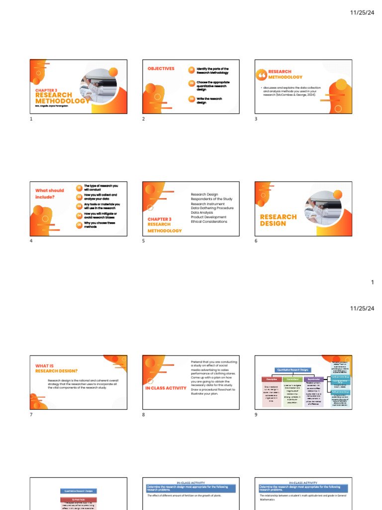 Research Methodology and Research Design Handout | PDF | Methodology ...